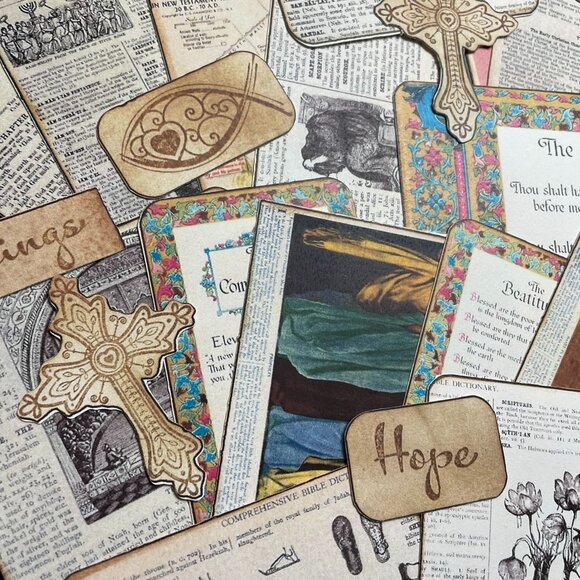 Lot 26 Plus Faith Journaling Cards mq Illustrated Bible Journaling Kit Supplies - Picture 4 of 16